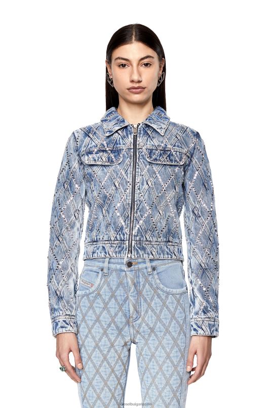бг Diesel Жени de-slimmy-zip-fs светло синьо N2F26750 облекло - Image 3