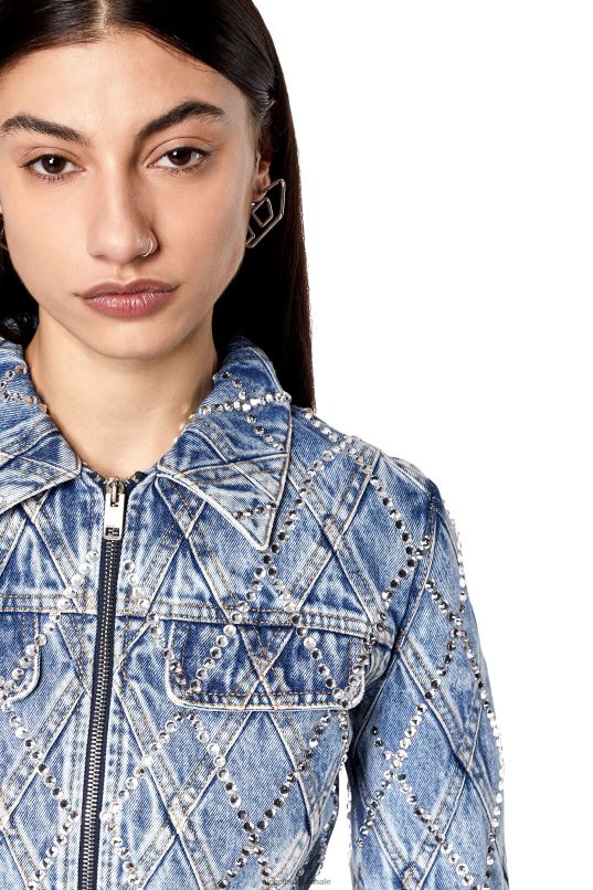 бг Diesel Жени de-slimmy-zip-fs светло синьо N2F26750 облекло - Image 4