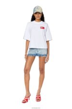 бг Diesel Жени t-rowylabel бяло N2F26922 облекло