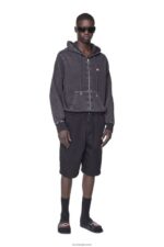 бг Diesel мъже шорти чино d-krooley joggjeans черно/тъмно сиво N2F26383 облекло