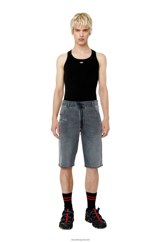 бг Diesel мъже d-krooshort-z joggjeans черен N2F26373 облекло - Image 1
