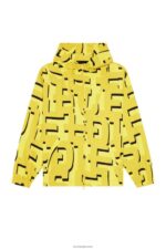 бг Diesel мъже j-jass-mon-print жълто N2F2620 облекло - Image 2