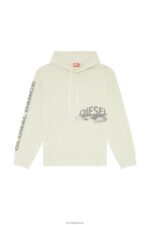 бг Diesel мъже s-macs-качулка-l1 светло сив N2F26141 облекло - Image 2