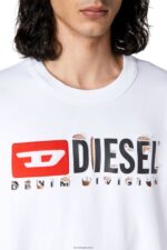бг Diesel мъже s-macs-divstroyed бяло N2F26160 облекло - Image 5