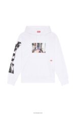 бг Diesel мъже s-macs-hood-l3 бяло N2F26127 облекло - Image 2