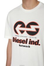 бг Diesel мъже t-просто-e18 бяло N2F26200 облекло - Image 4