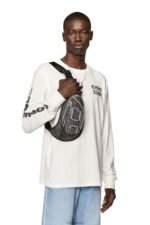 бг Diesel мъже t-просто-ls-l3 бяло N2F26264 облекло - Image 3