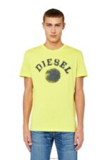 бг Diesel мъже t-diegor-k56 жълт флуор N2F26170 облекло - Image 3