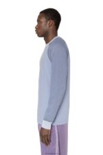 бг Diesel мъже t-juslan-ls светло синьо N2F26201 облекло - Image 6