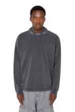 бг Diesel мъже t-wahood-e1 черен N2F26207 облекло - Image 3